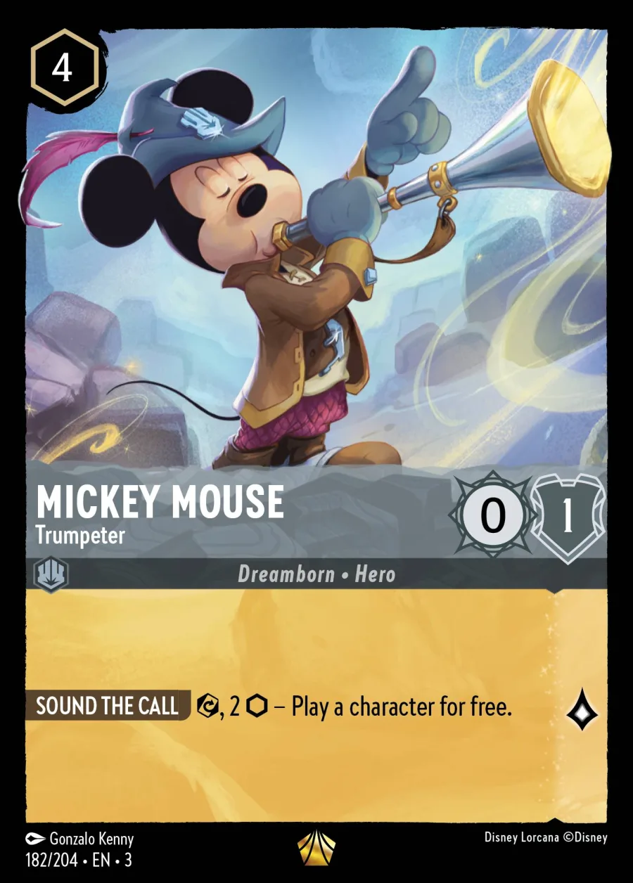 Mickey Mouse -Trumpeter [Foil] #182
