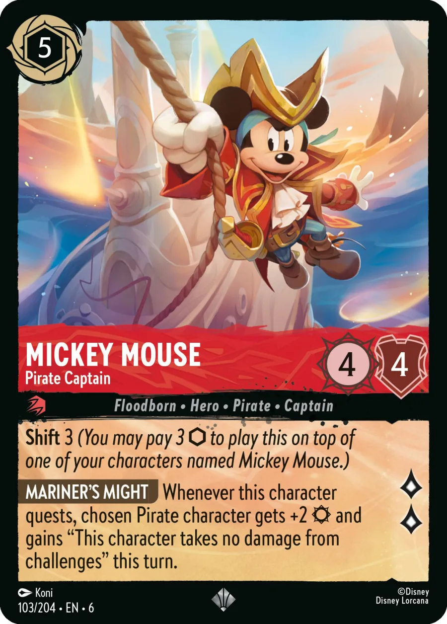 Mickey Mouse - Pirate Captain #103
