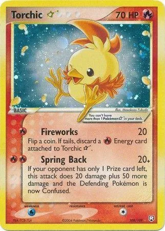 Torchic [Gold Star] #108 BGS 10