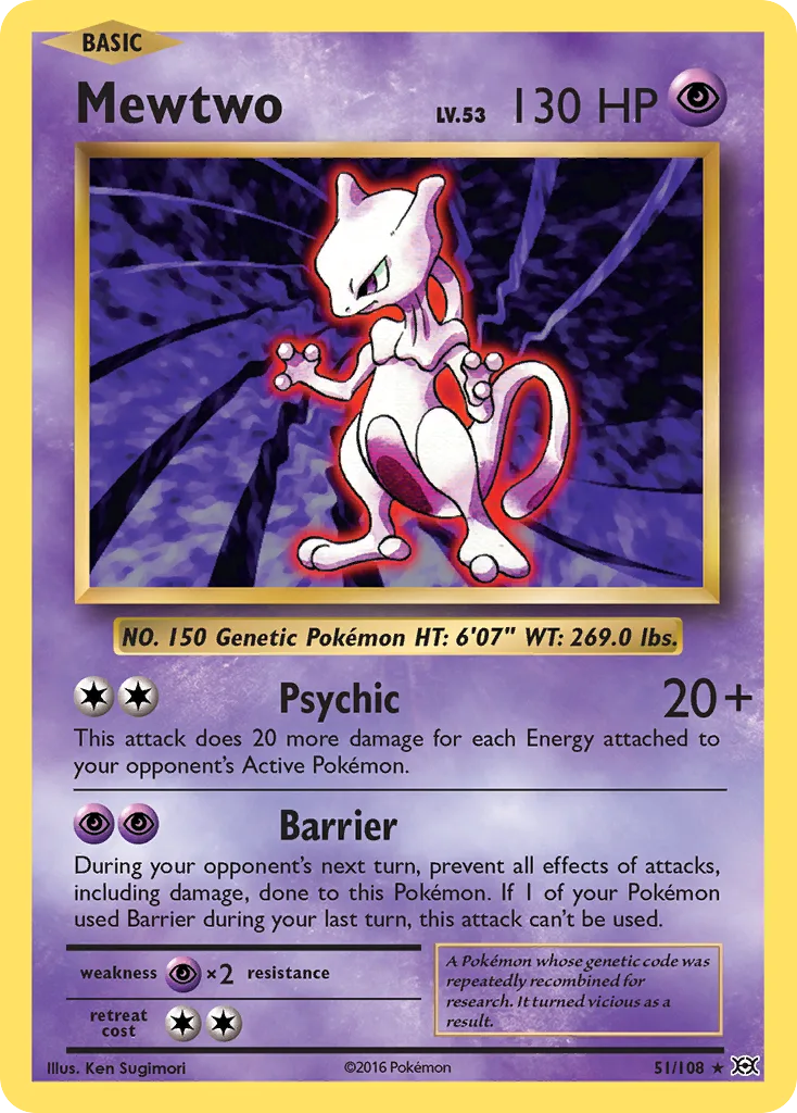 Mewtwo [Reverse Holo] #51