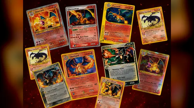 Charizard Pokemon card lineage guide from Base Set to modern Mega Charizard