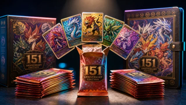 Pokemon 151 pack guide covering sealed products, pack counts, and Charizard cards
