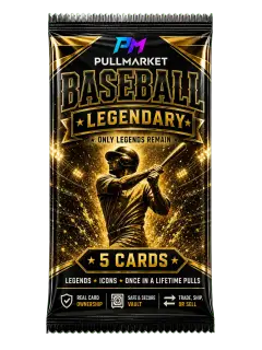 Baseball Legendary - 5 Cards pack